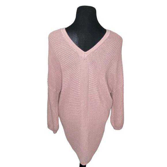 Altar'd State Blush Pink Oversized Comfy Sweater - Women's L - Picture 2 of 5